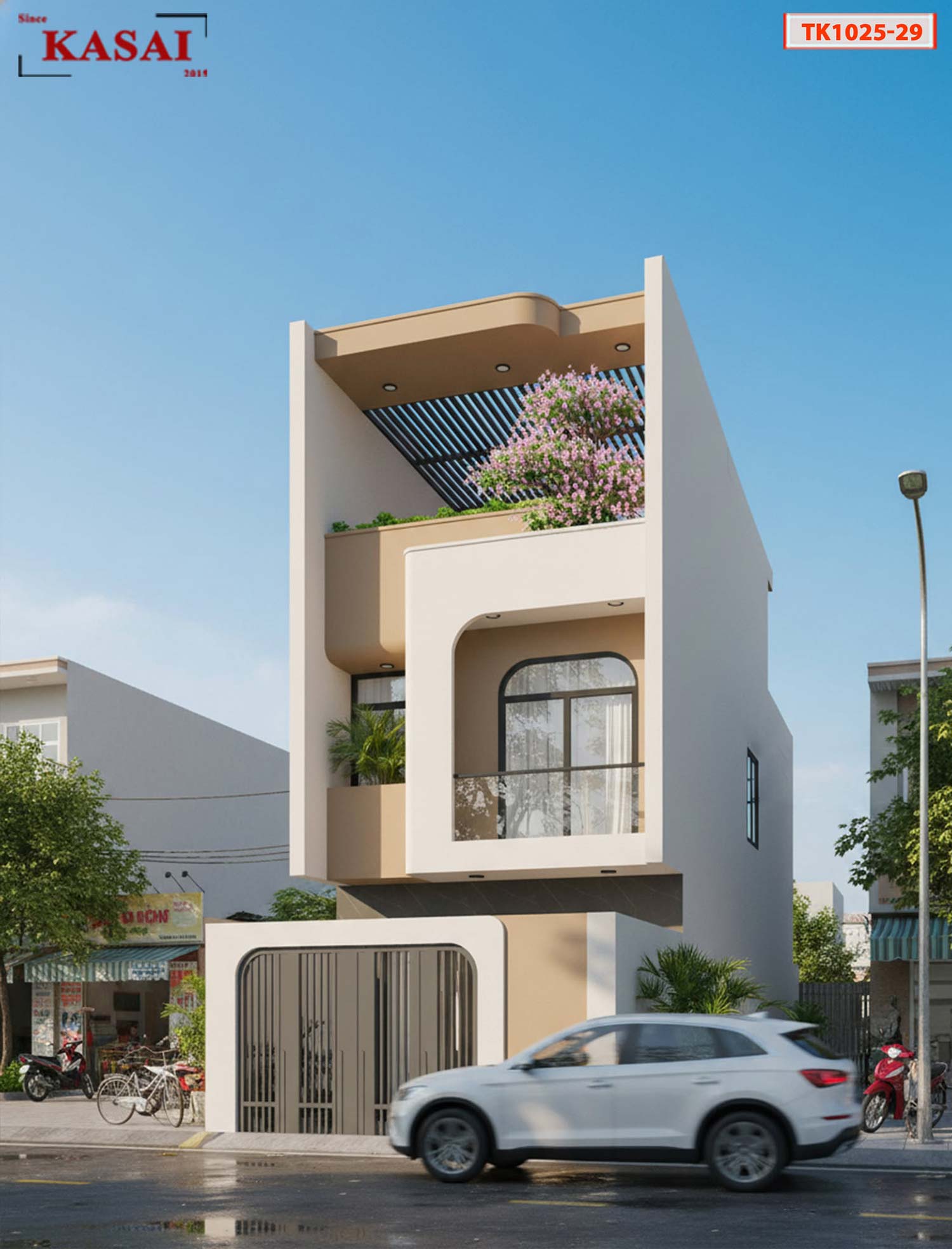 Nhà 1 trệt 2 lầu 5x20 đẹp