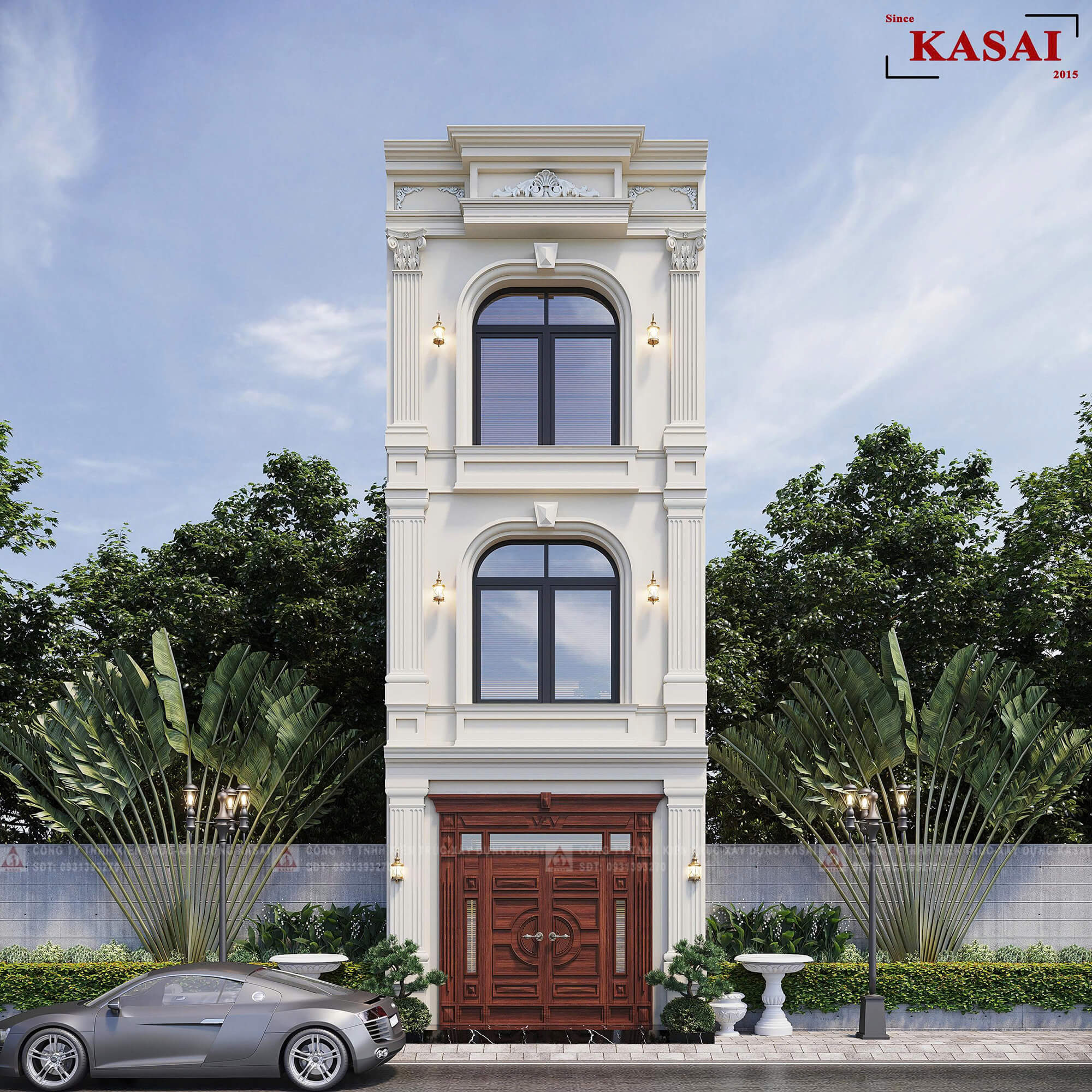 Nhà 5×17 3 phòng ngủ 3 tầng tân cổ điển siêu cuốn hút