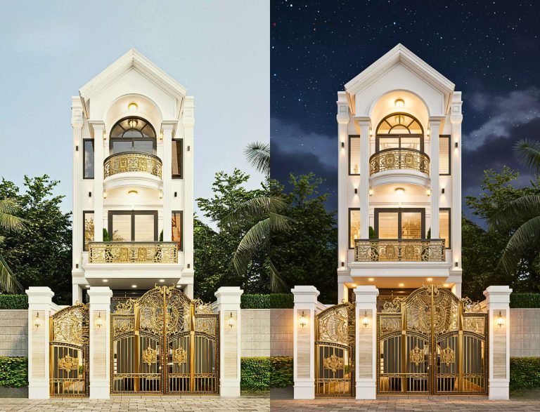 Nhà 3 tầng tân cổ điển 5x20