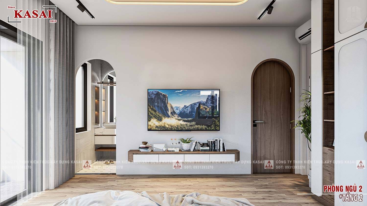 Phòng ngủ 2 biệt thự hiện đại