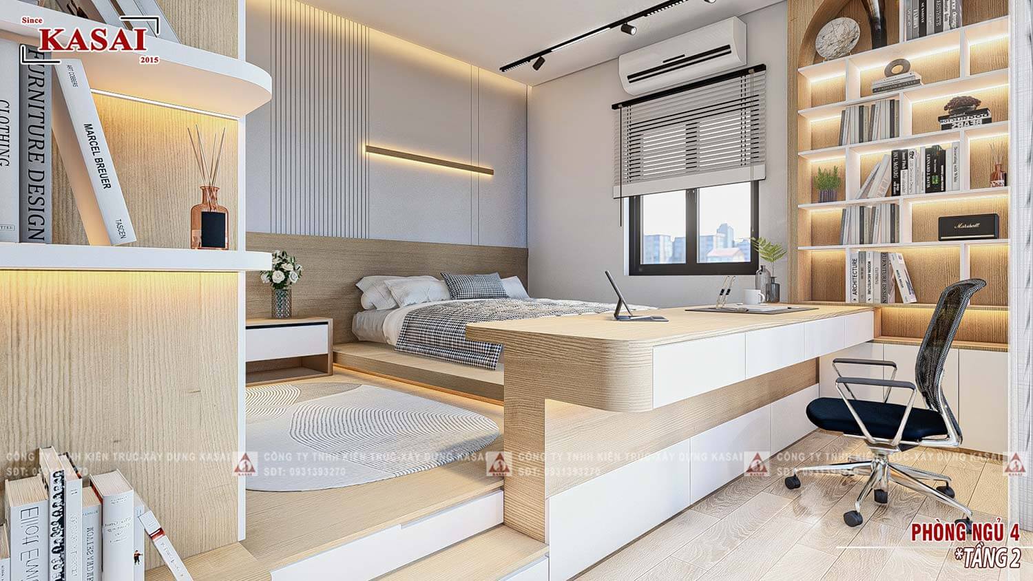 Phòng ngủ 4 biệt thự hiện đại