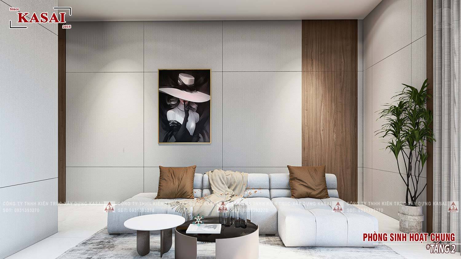Phòng sinh hoạt chung biệt thự hiện đại