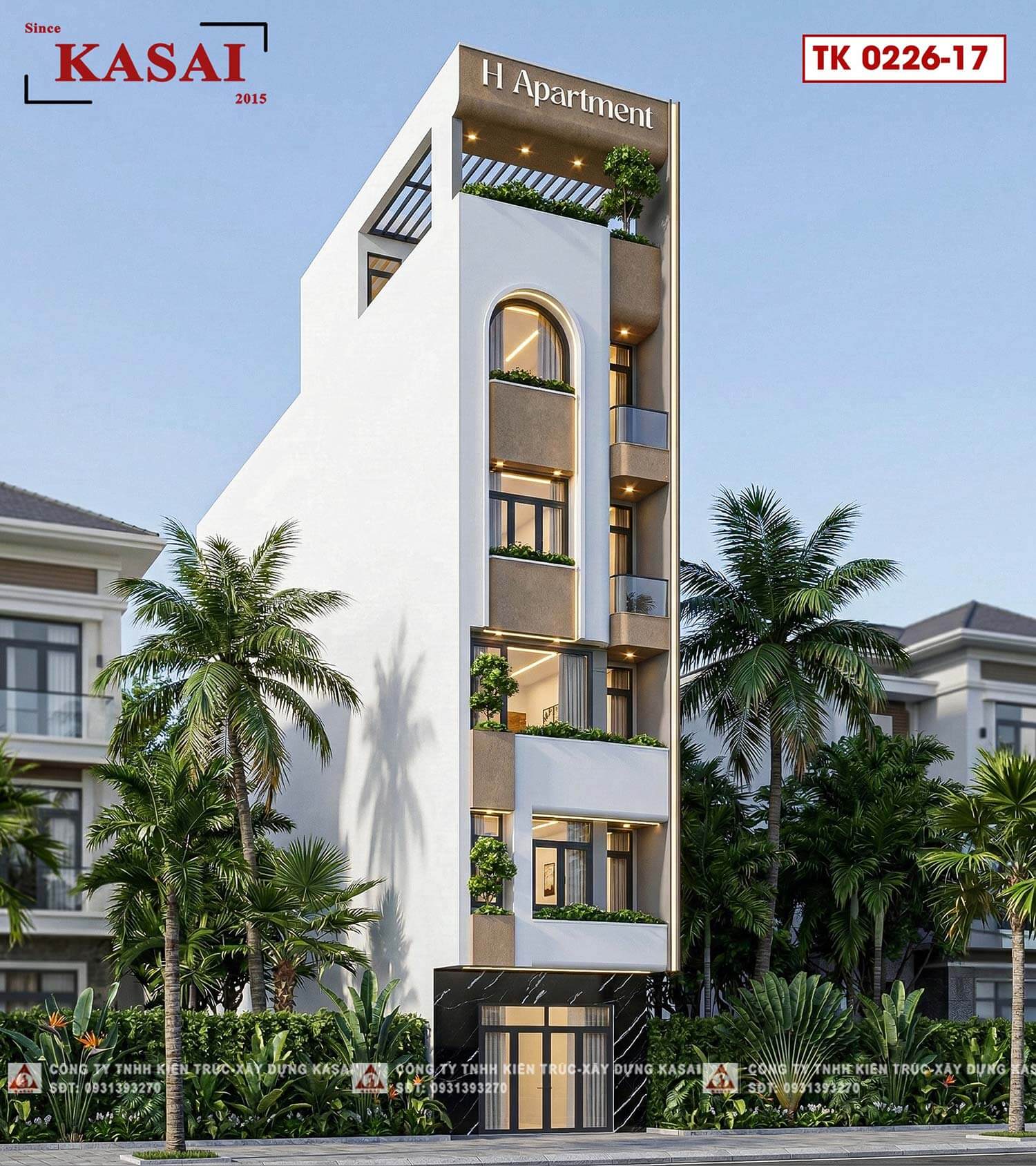 Thiết kế căn hộ 5x20