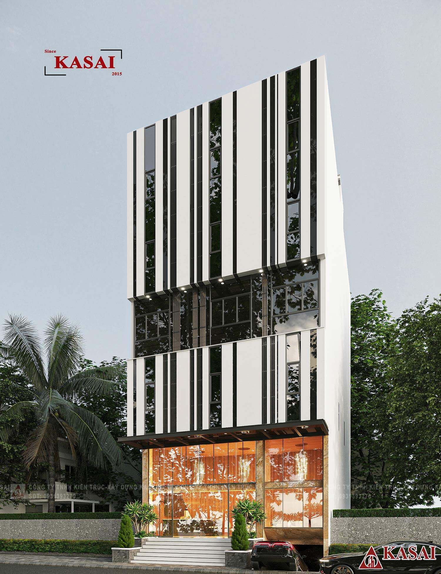 Thiết kế căn hộ 7 tầng đẹp hiện đại