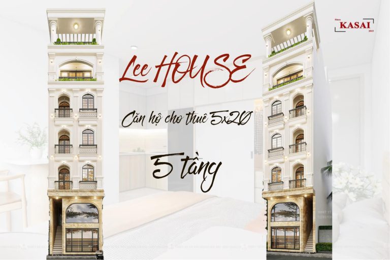 Thiết kế căn hộ cho thuê 5 tầng Lee house