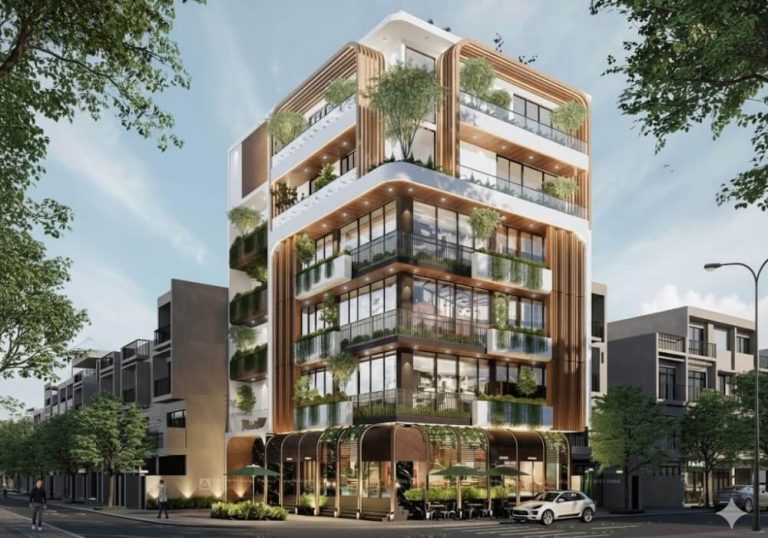 Thiết kế căn hộ cho thuê 7 tầng 1 tum