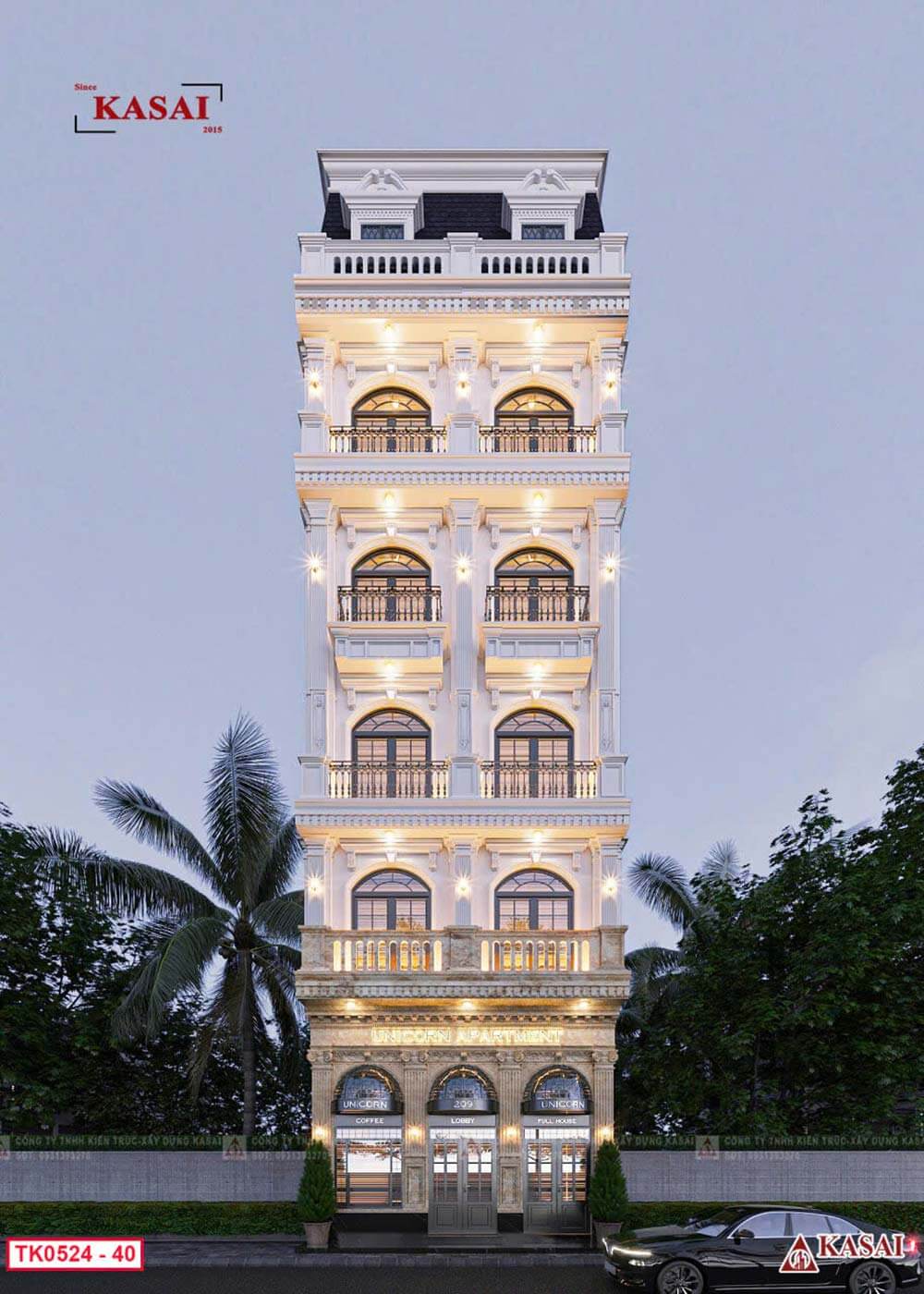 Thiết kế thi công căn hộ cho thuê Đà Nẵng