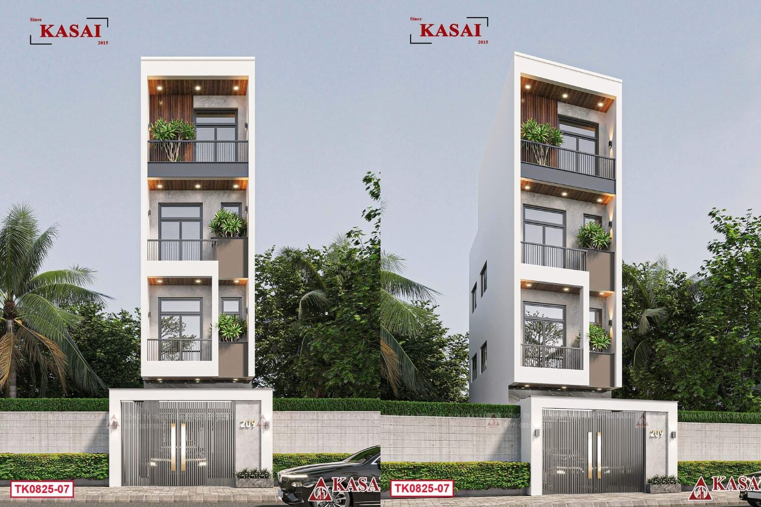 Bản vẽ nhà 4×11 nhỏ gọn vuông vức mà sang trọng giữa phố