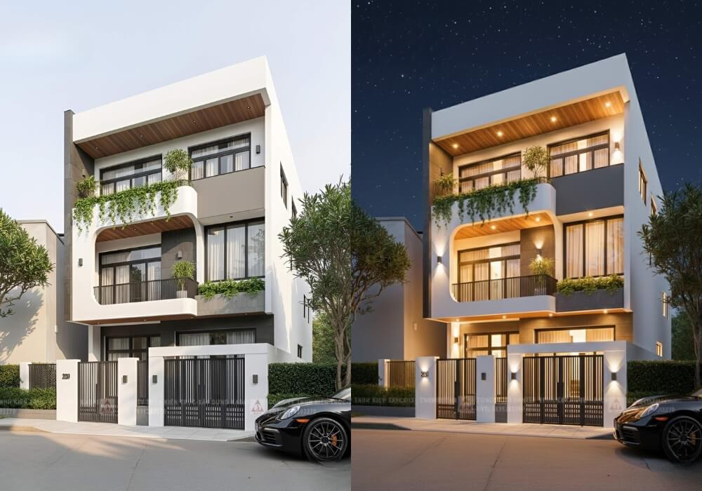 Thiết kế phòng khám kết hợp nhà ở hiện đại và đầy thu hút