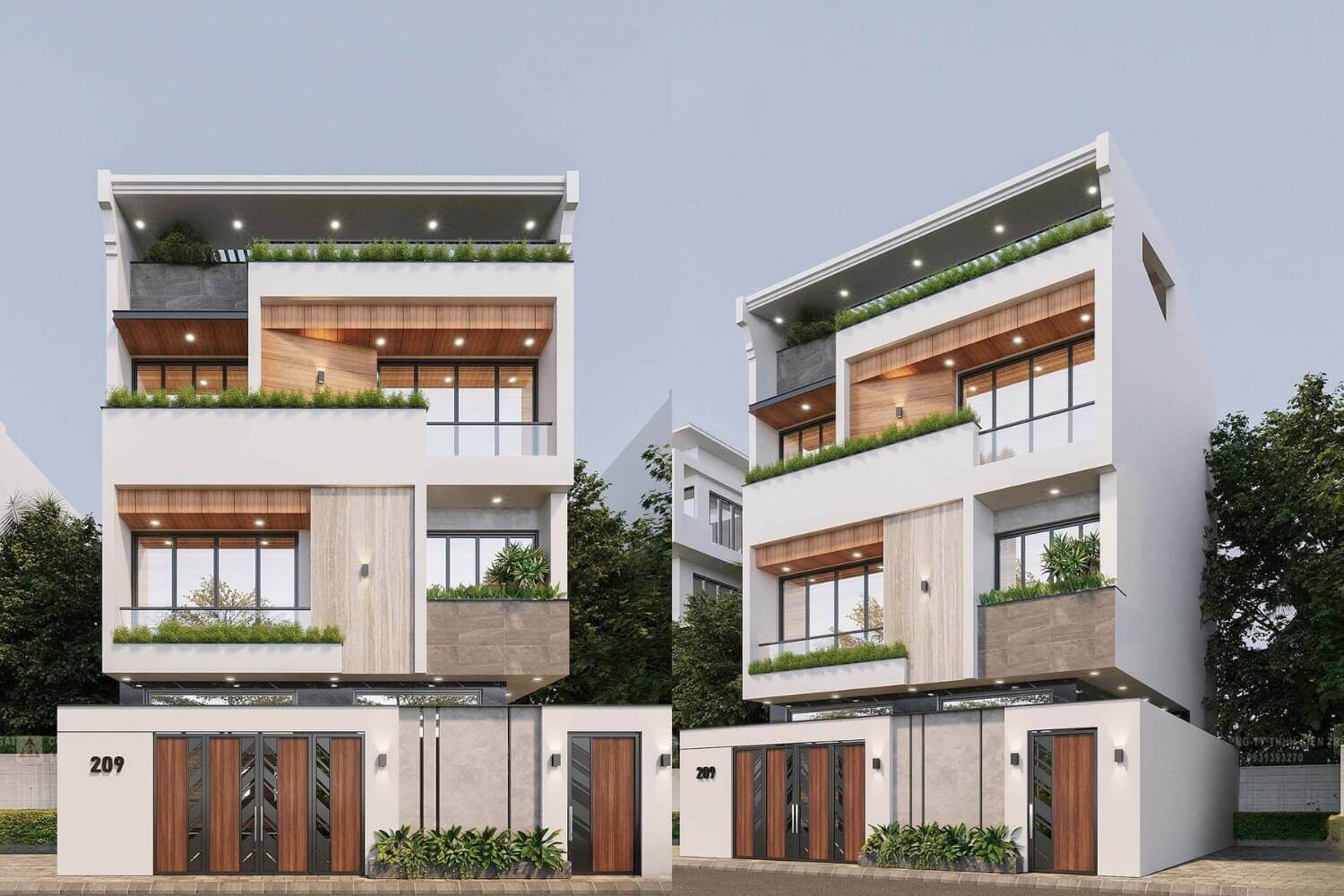 Biệt thự 4 tầng tinh giản mà đẳng cấp