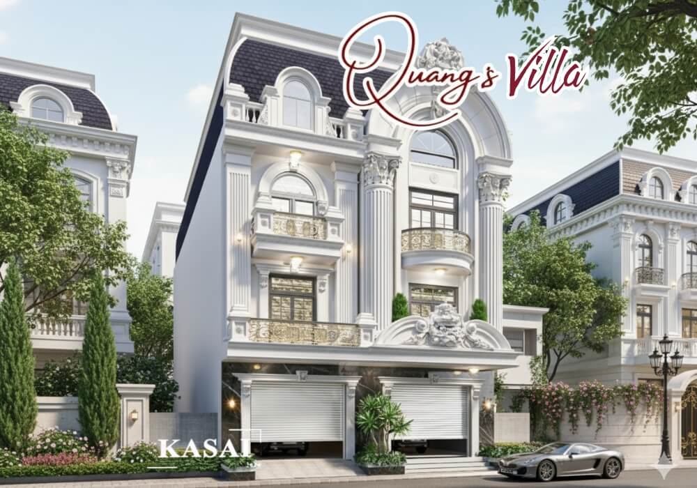 Biệt thự tân cổ điển 3 tầng 600m2 cuốn hút từng chi tiết