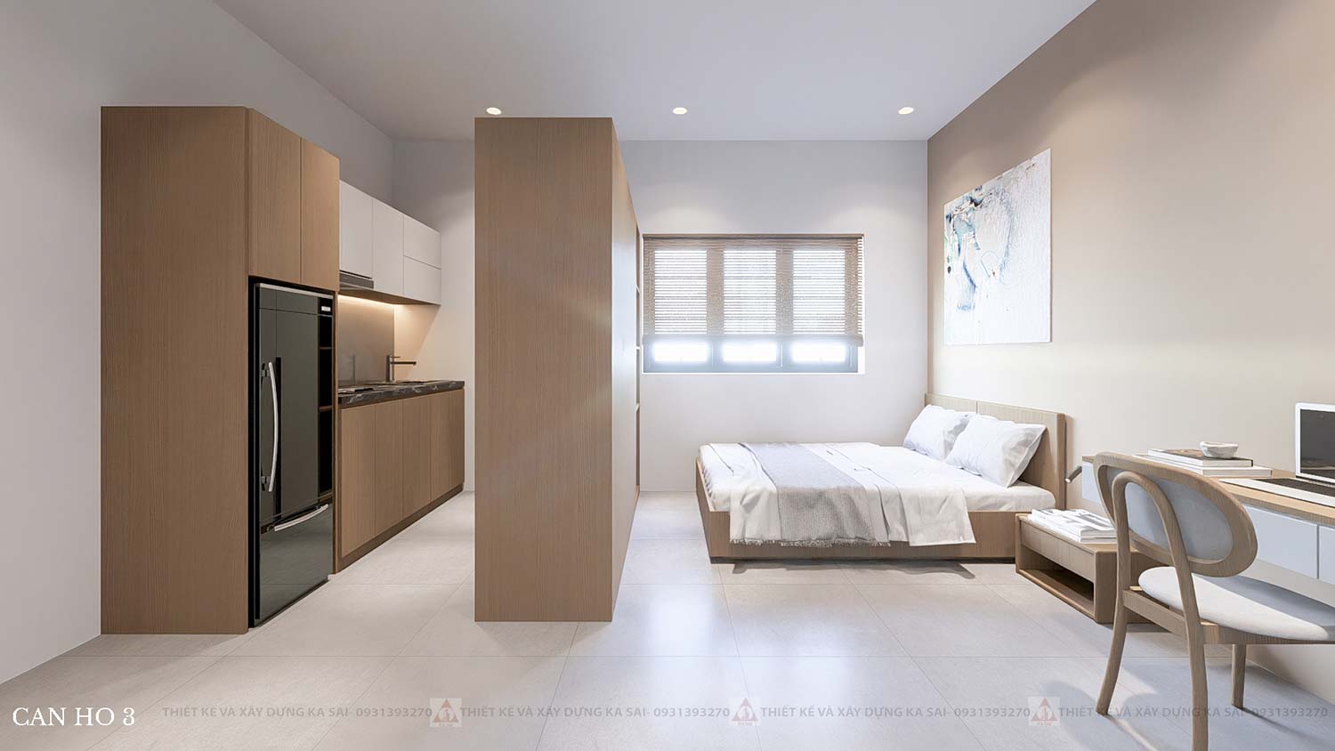 Căn hộ mẫu mặt bằng căn hộ 5x20m