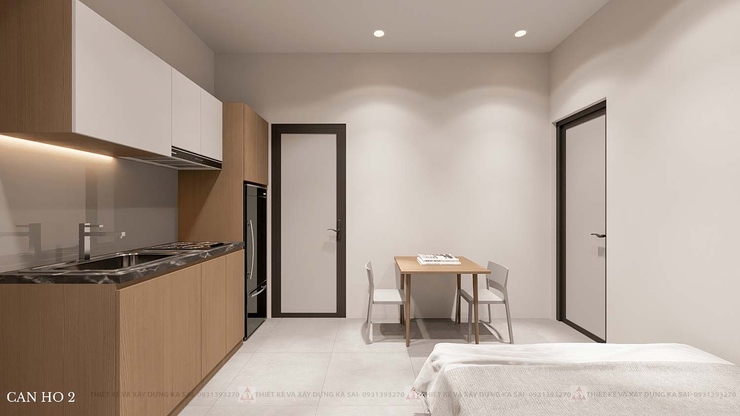 Căn hộ mẫu mặt bằng căn hộ 5x20m