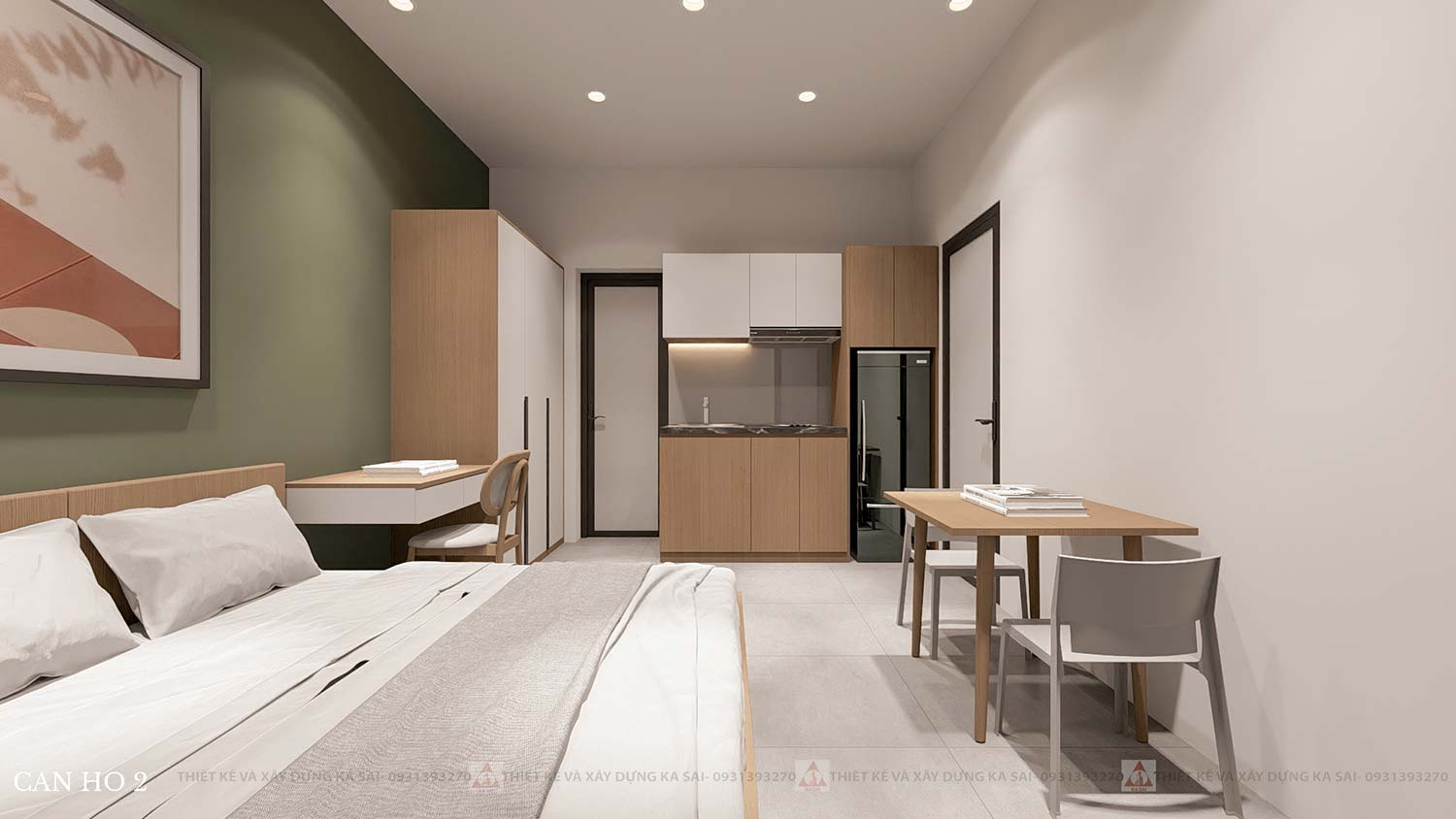 Căn hộ mẫu mặt bằng căn hộ 5x20m