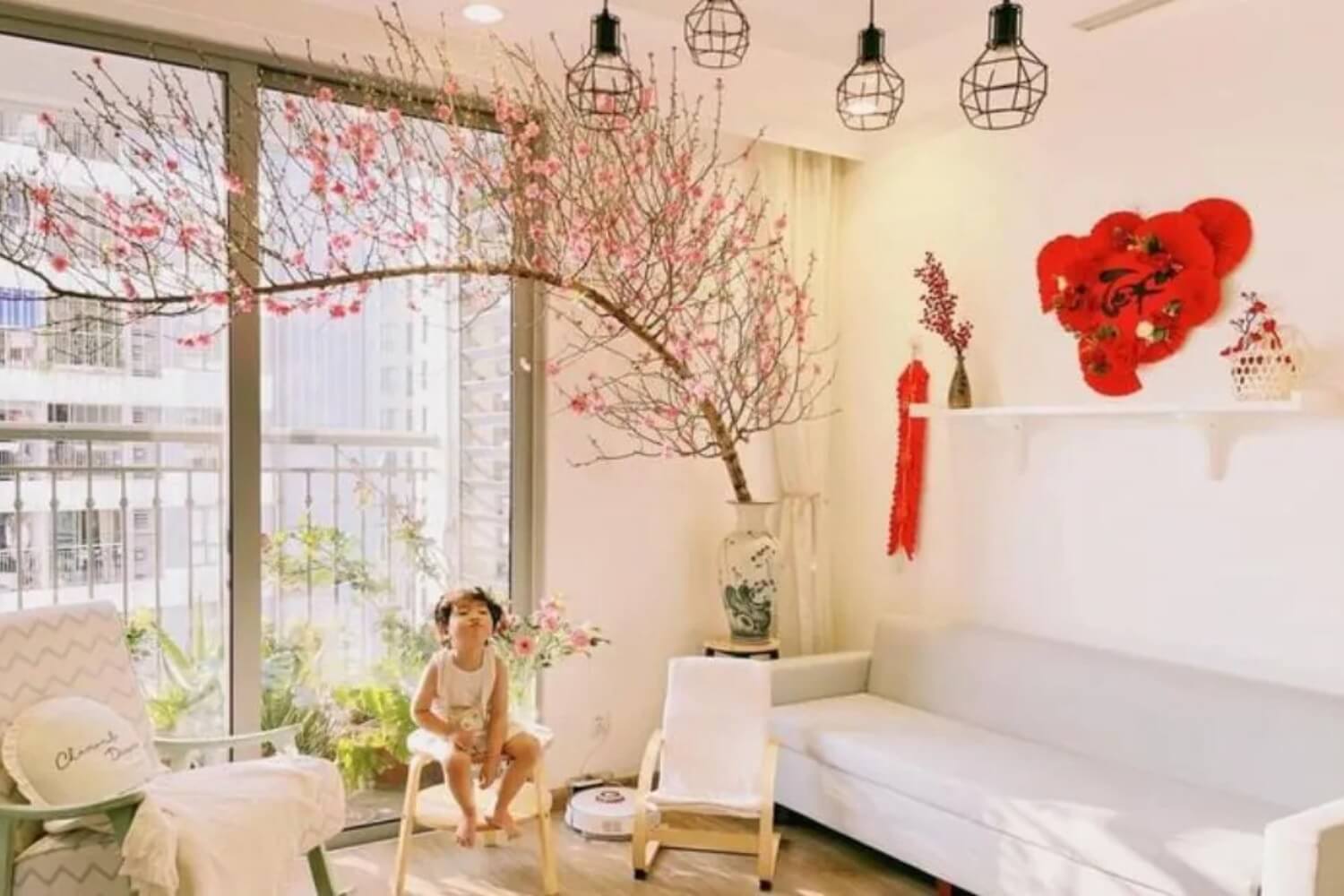 Decor Tết phòng khách