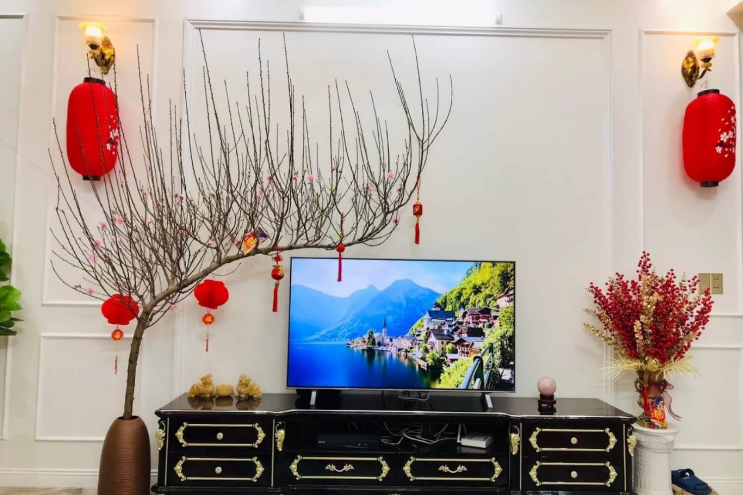 Decor Tết phòng khách