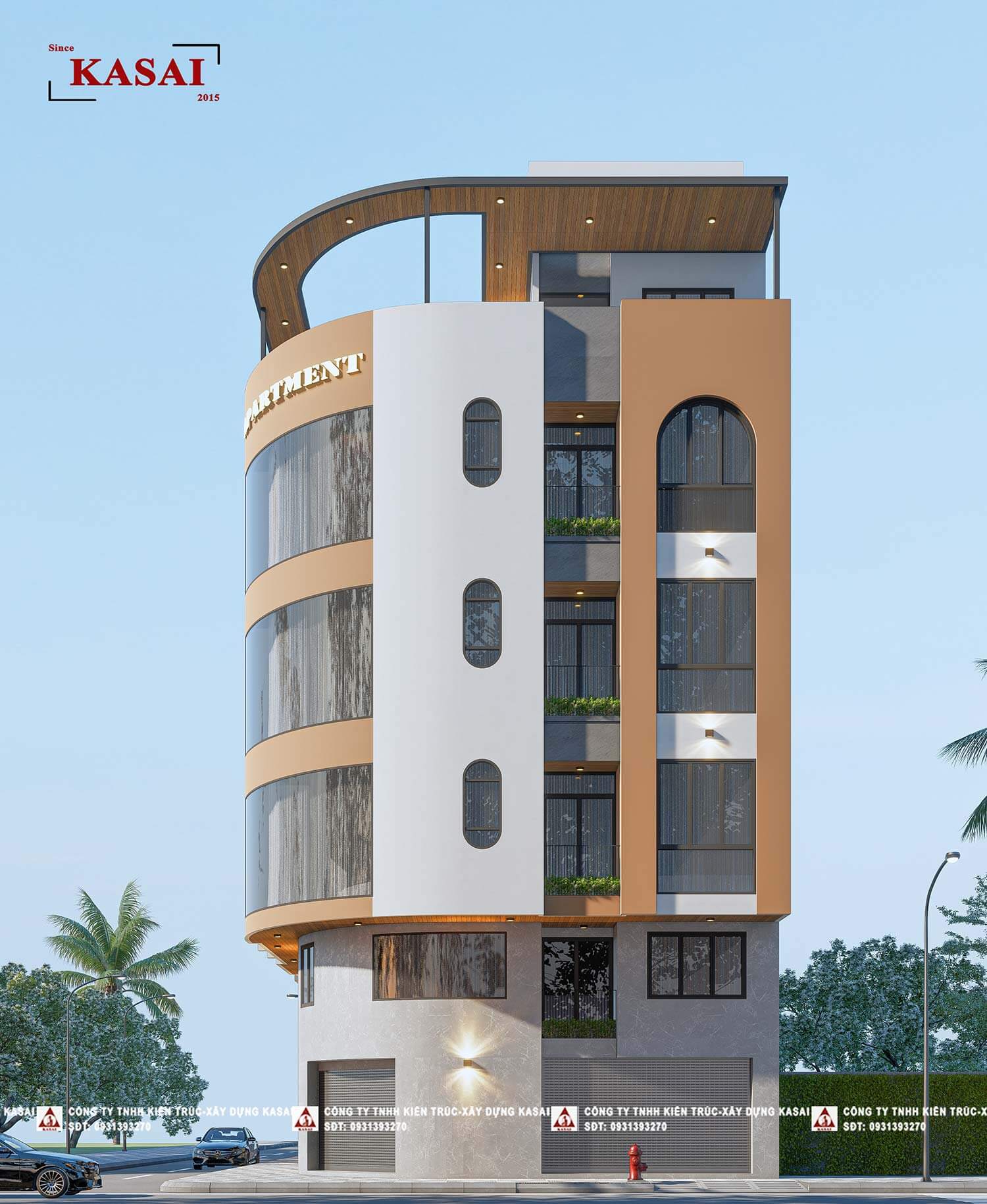 Mặt bằng căn hộ 5x20m