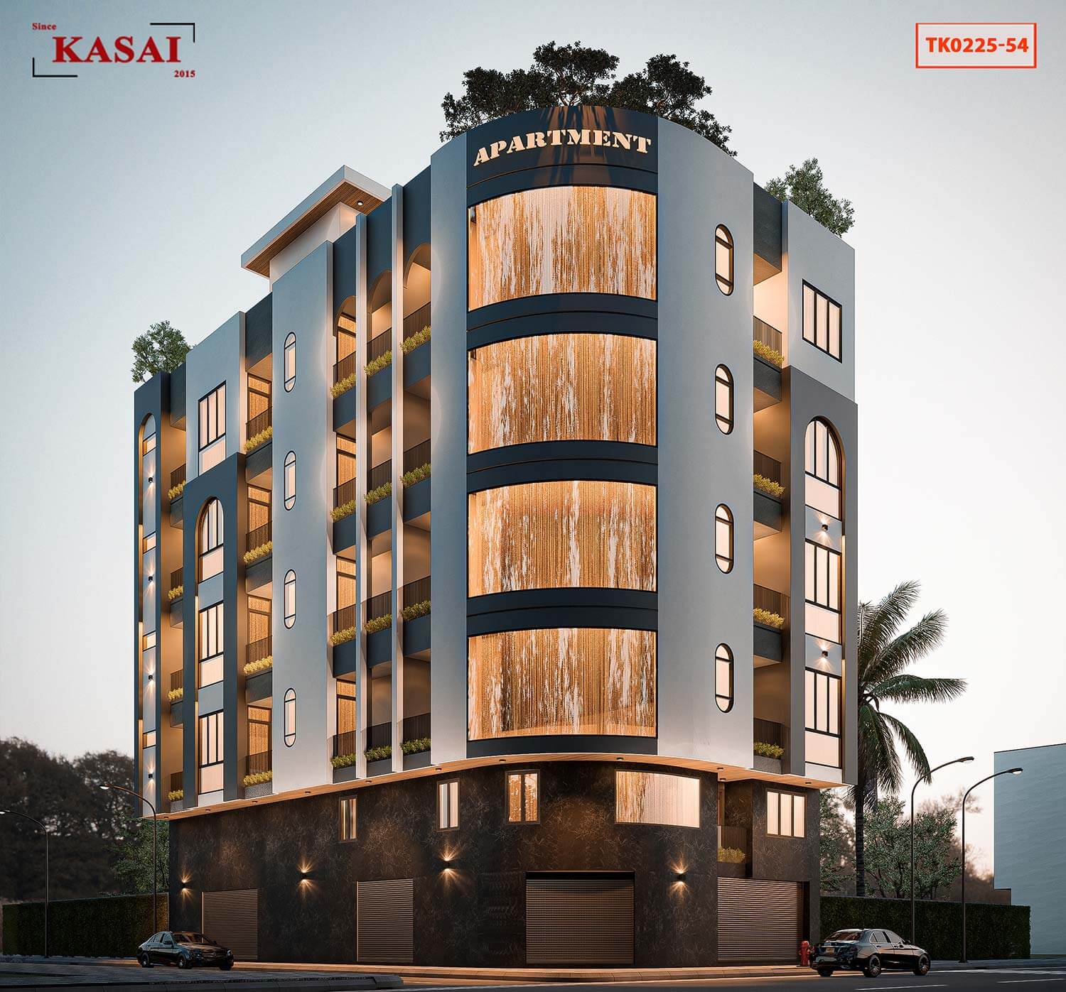 Mặt bằng căn hộ 5x20m