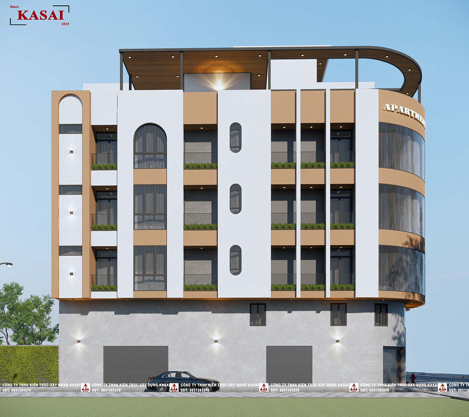 Mặt bằng căn hộ 5x20m