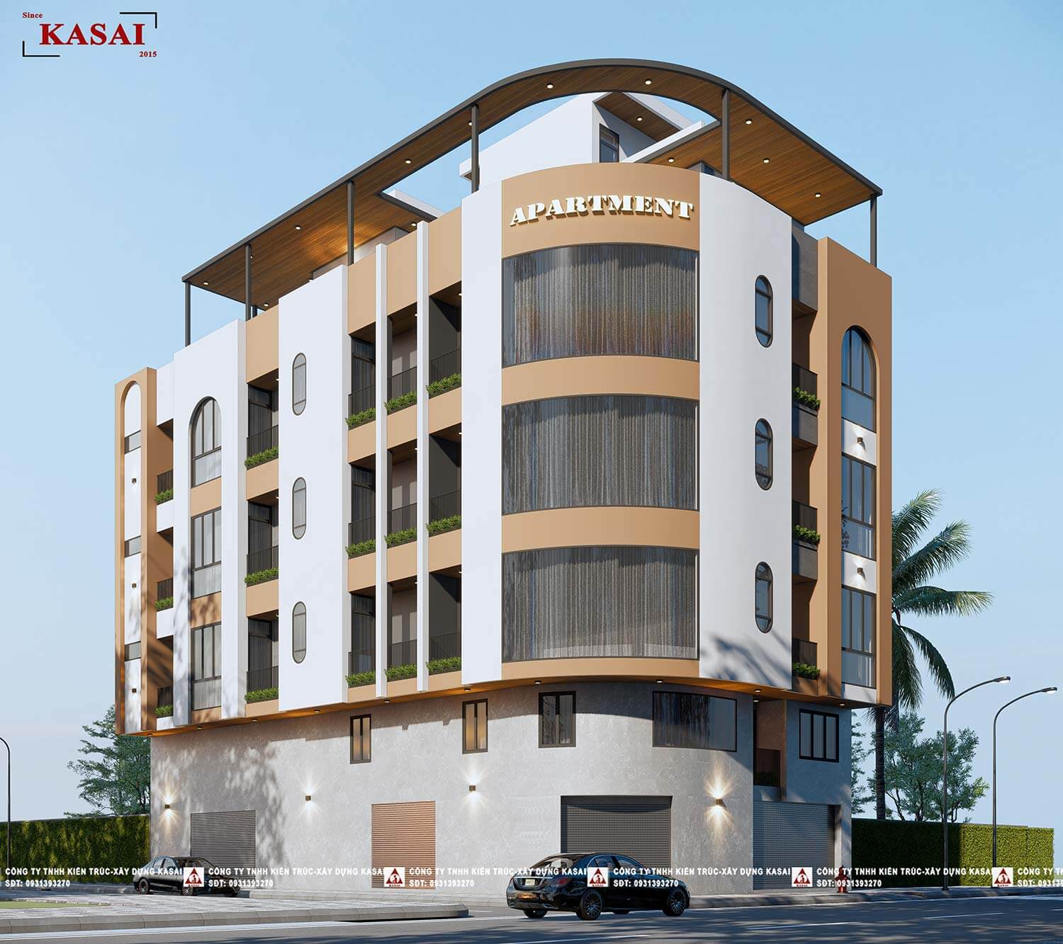 Mặt bằng căn hộ 5x20m