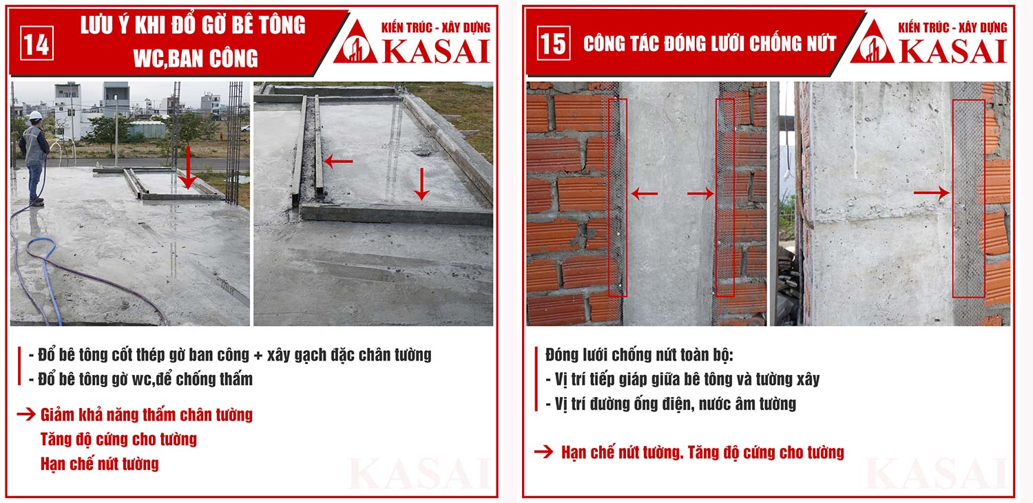 Những kinh nghiệm thi công của KASAI