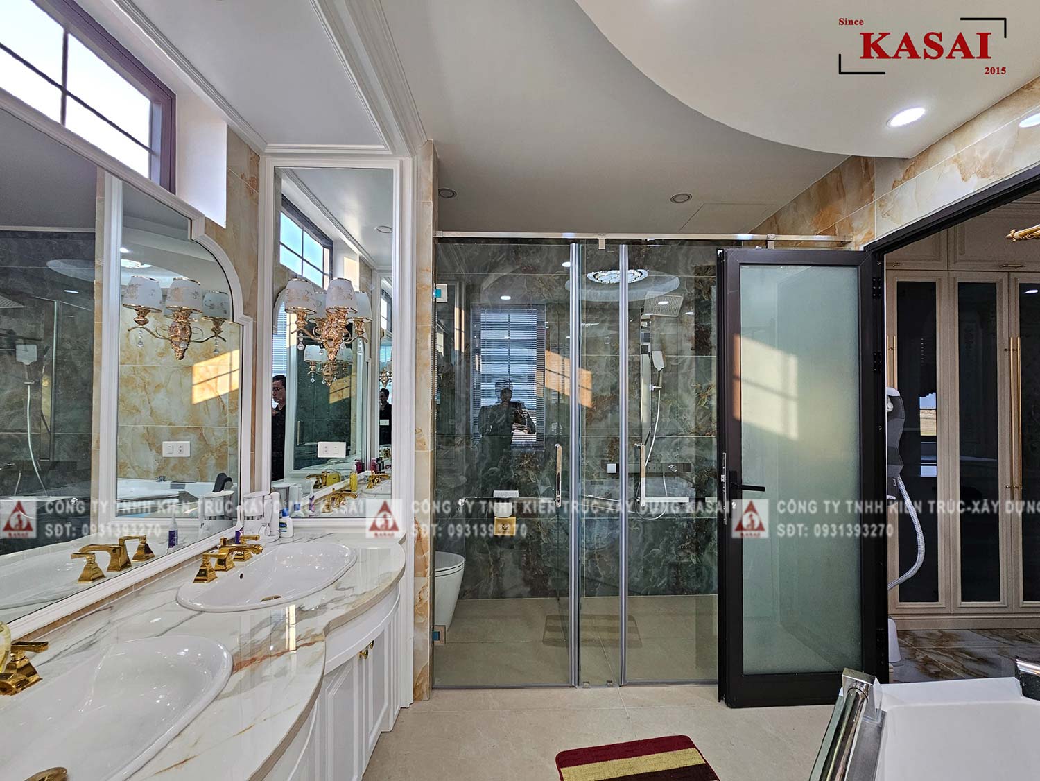 Phòng WC biệt thự tân cổ điển đẳng cấp