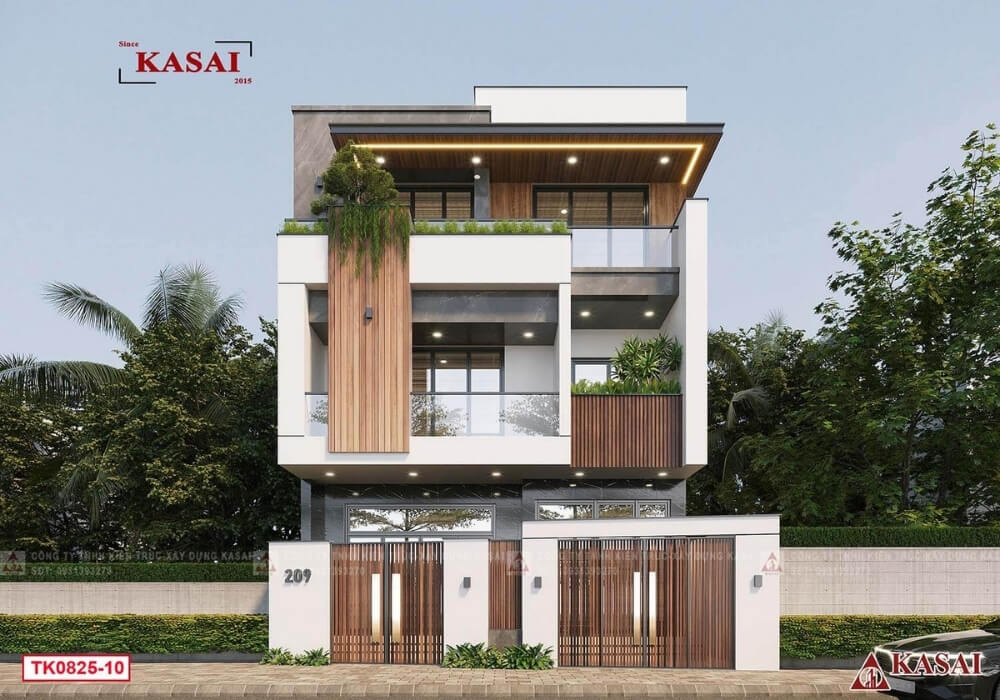 Biệt thự 8x18m – Nơi thiên nhiên và gỗ tạo nên sự bình yên