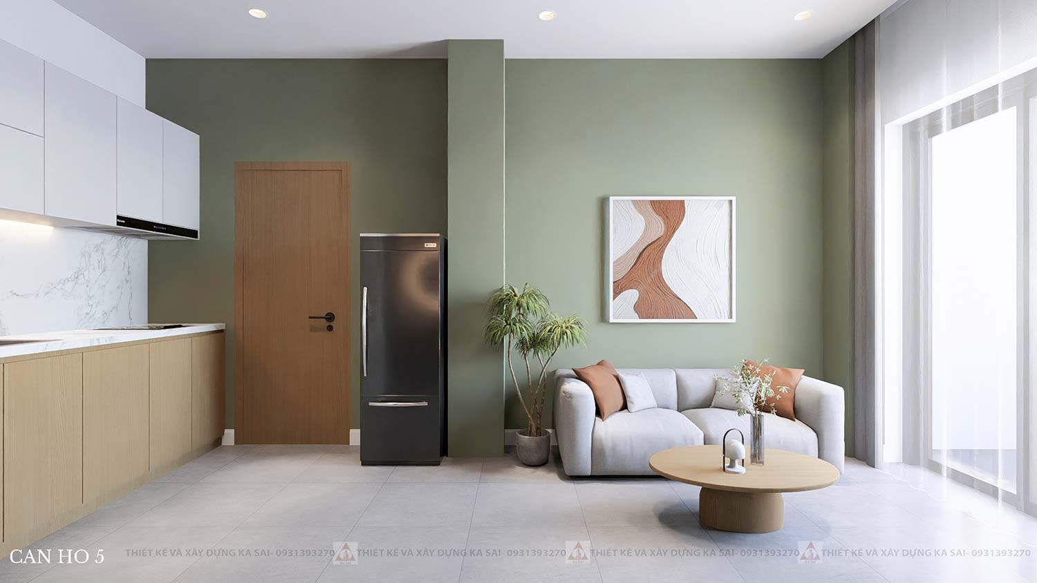 Căn hộ 5 thiết kế căn hộ 9 tầng