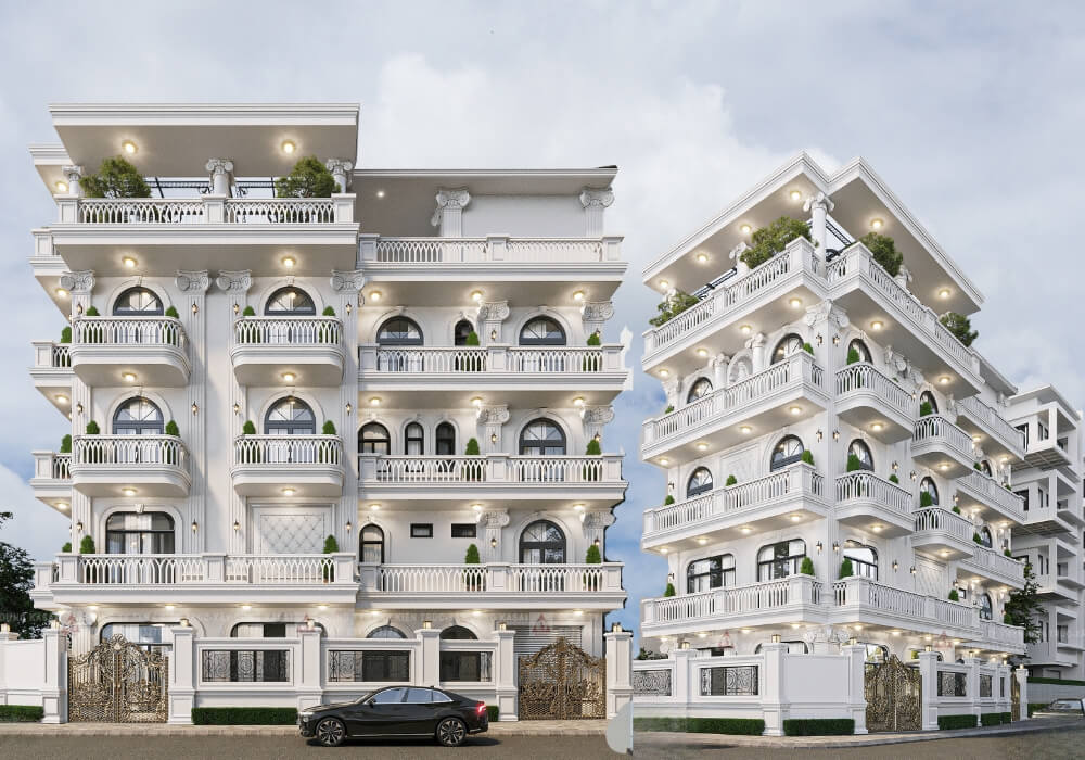 Mẫu căn hộ tân cổ điển vừa sang vừa sáng siêu đẳng cấp