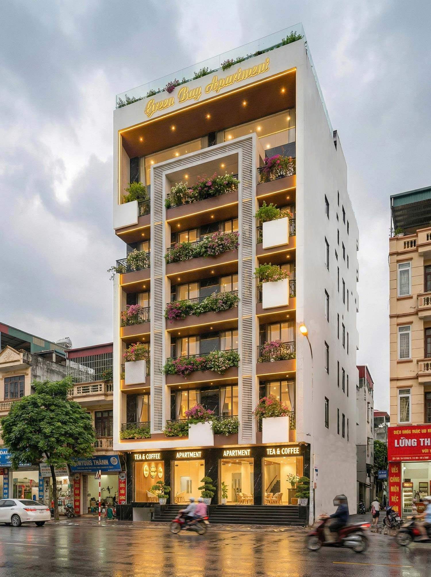 Thiết kế căn hộ 9 tầng