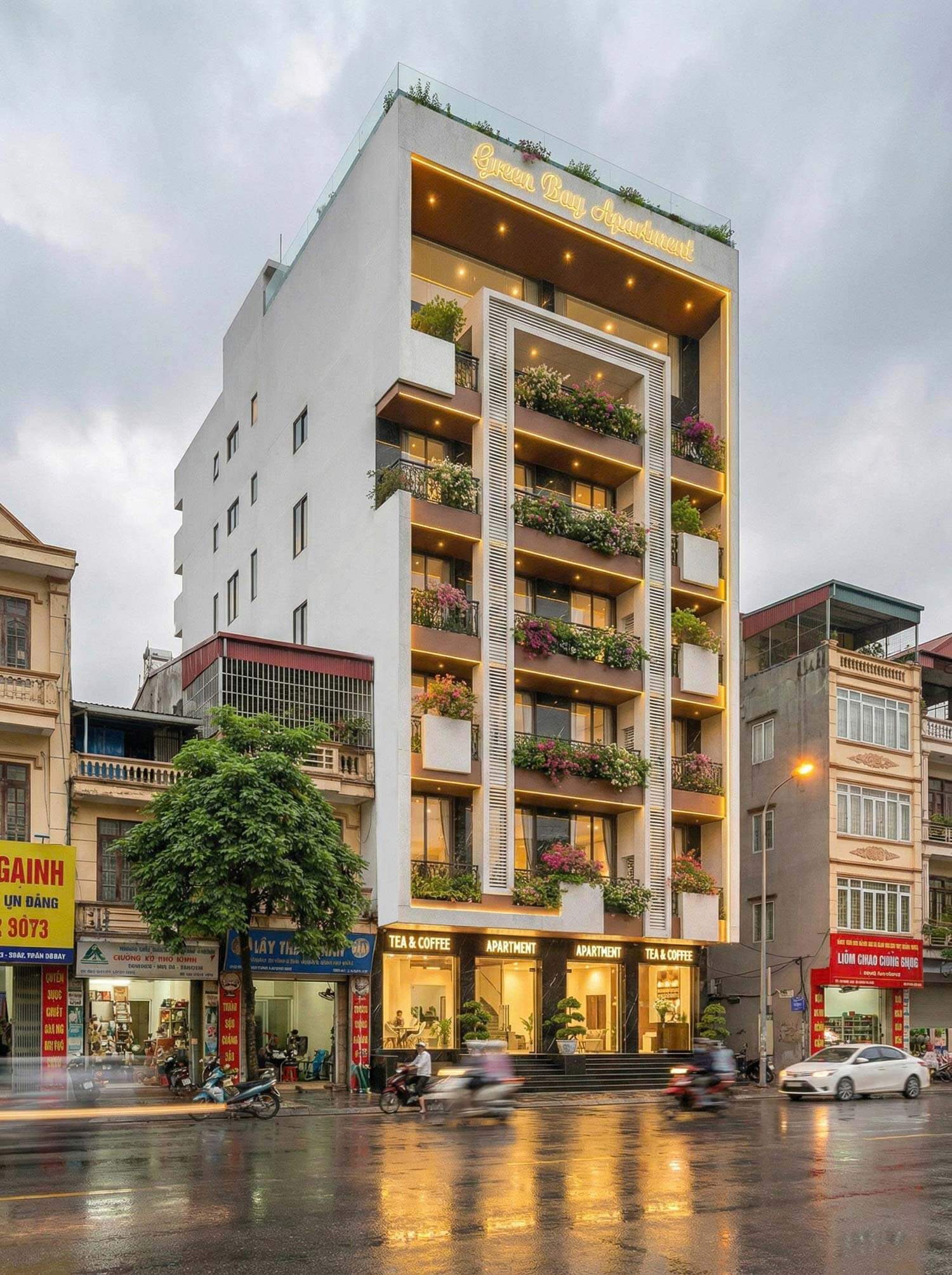 Thiết kế căn hộ 9 tầng