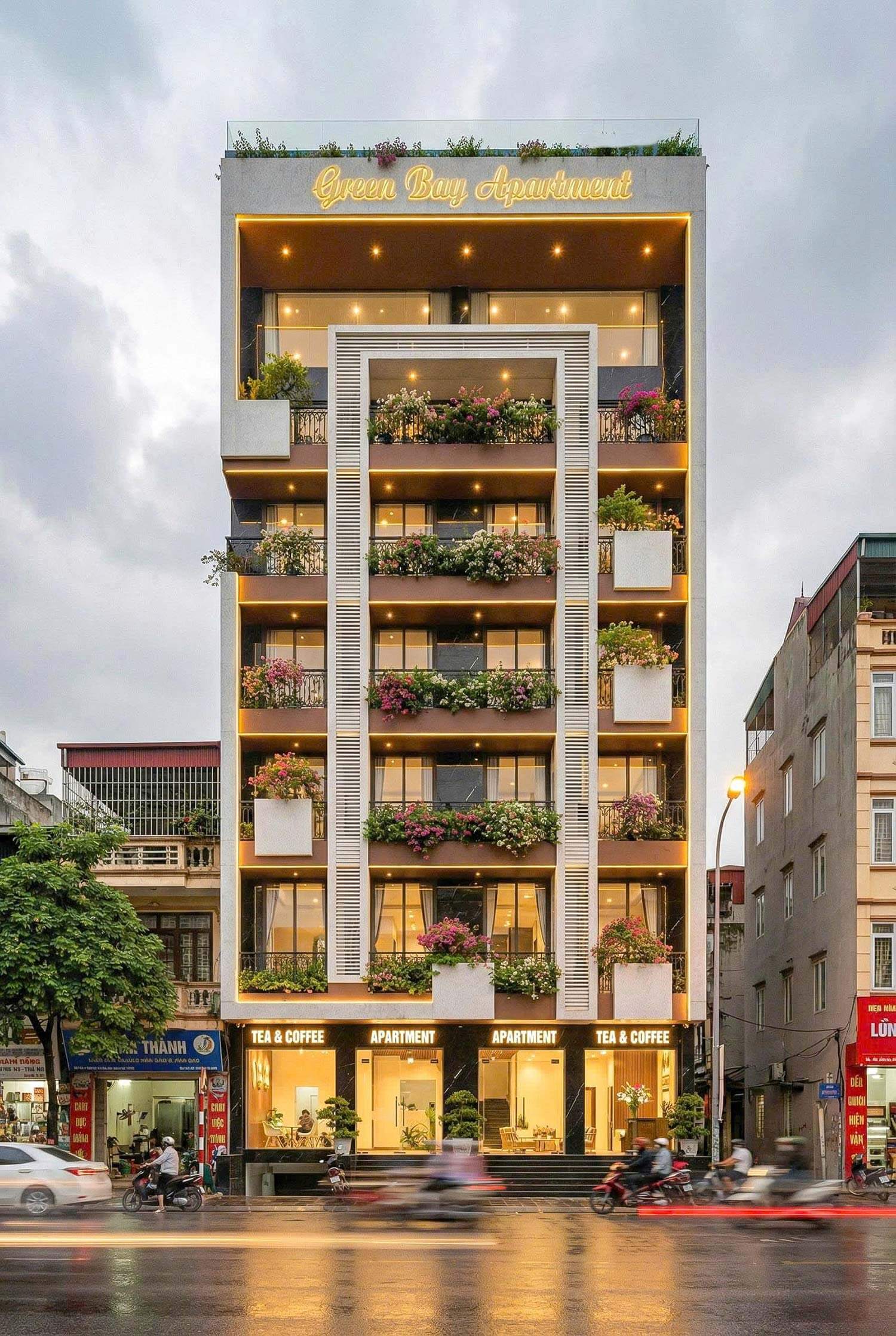 Thiết kế căn hộ 9 tầng