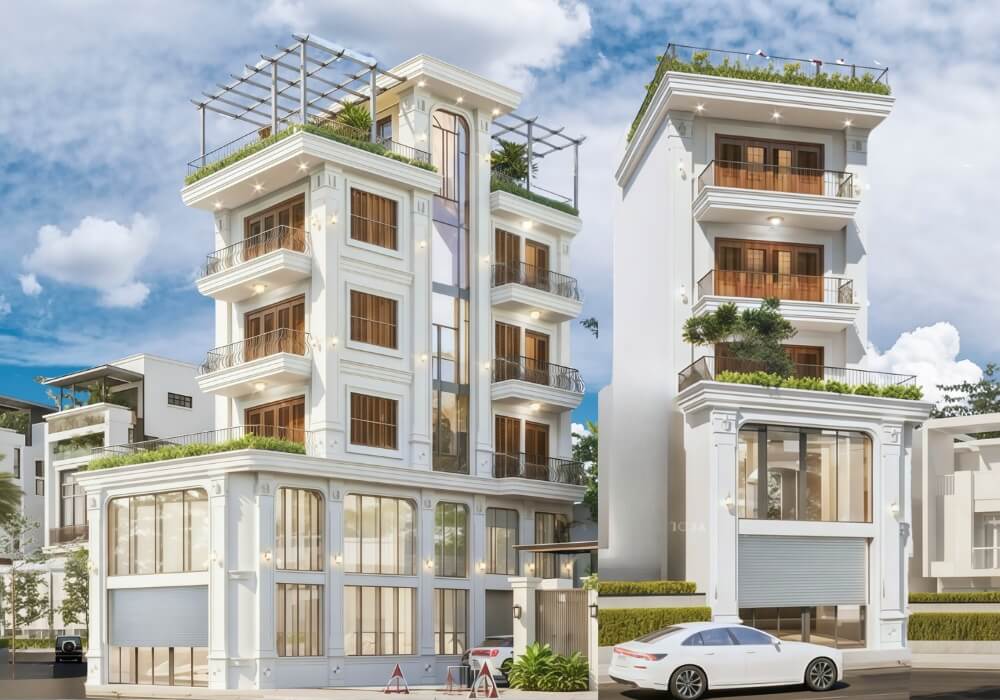 Mẫu nhà 5×30 2 mặt tiền đẹp sang từng góc nhà