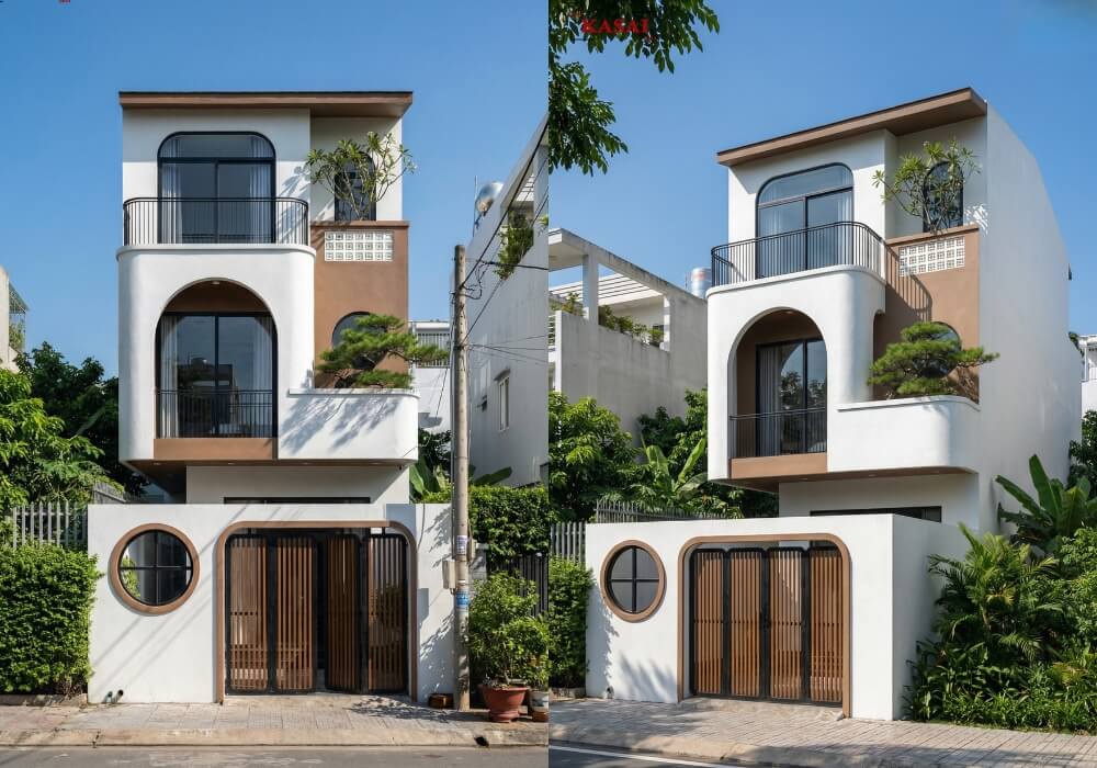 Thiết kế nhà 3 tầng 5x22m đầy khác biệt giữa phố