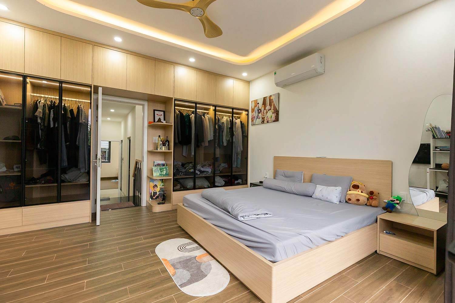 Phòng ngủ tổ ấm hiện đại 3 tầng