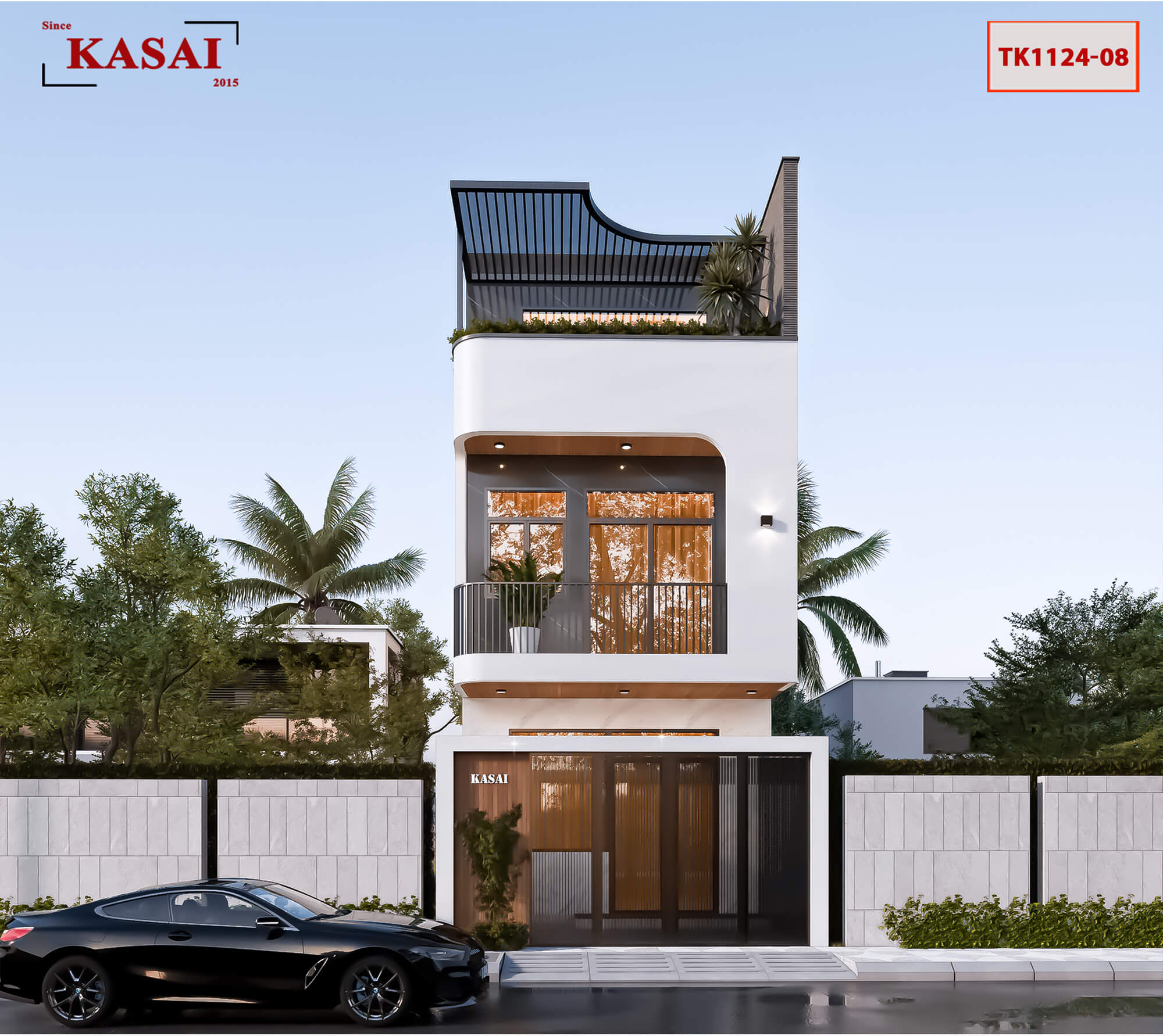 Mẫu nhà 3 tầng 5x20m tại Đà Nẵng