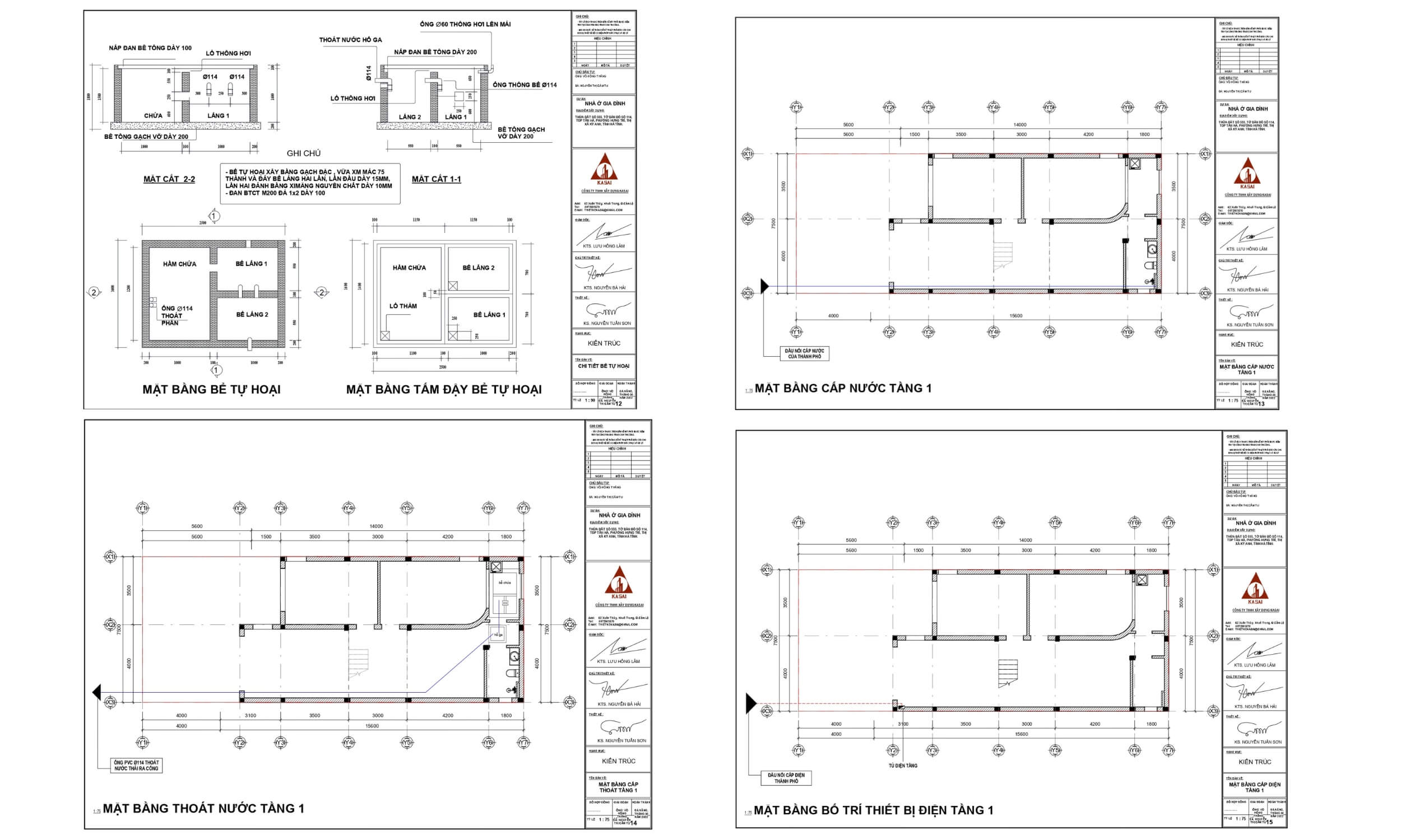 Bản vẽ điện nước nhà cấp 4