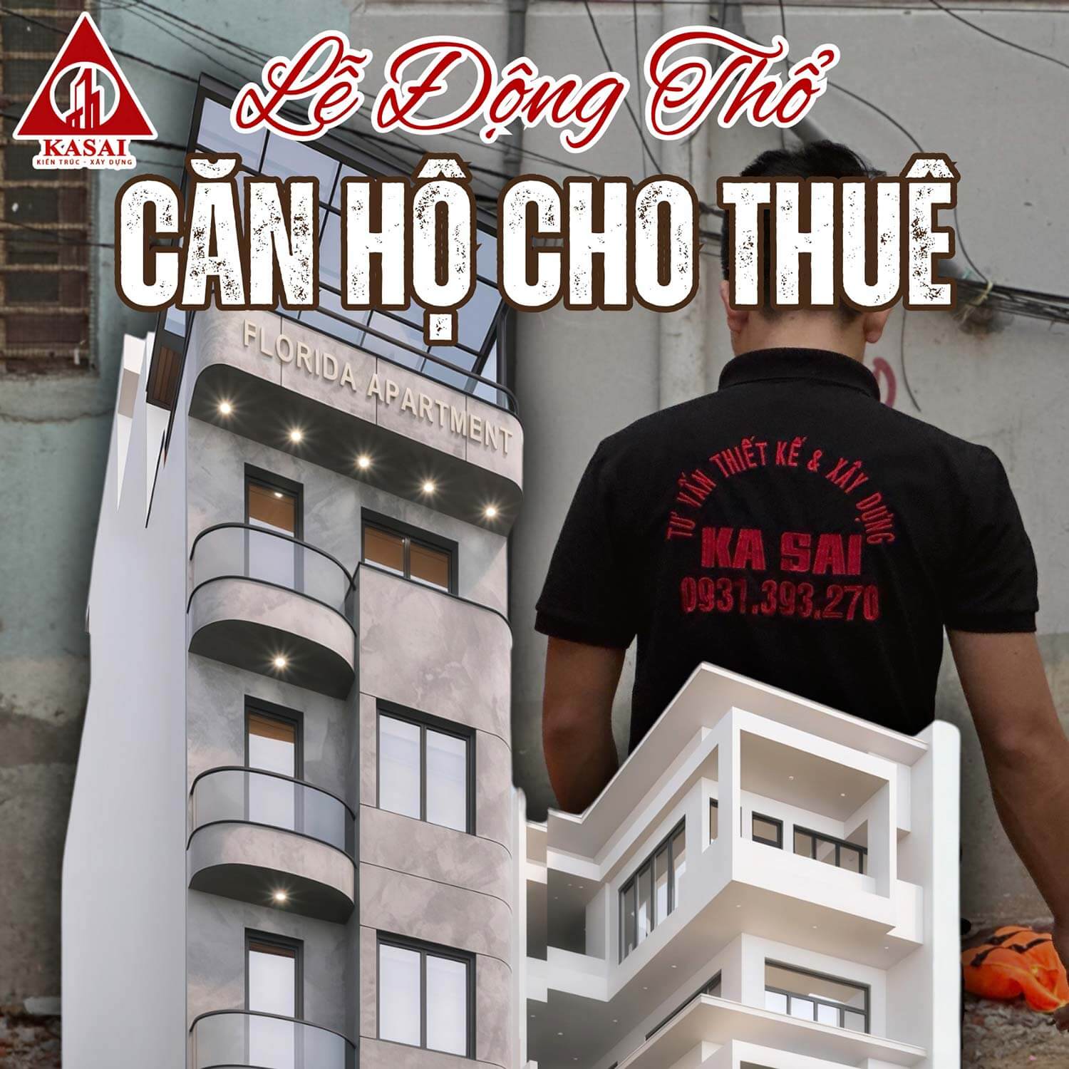 Động thổ căn hộ cho thuê Floria Apartment