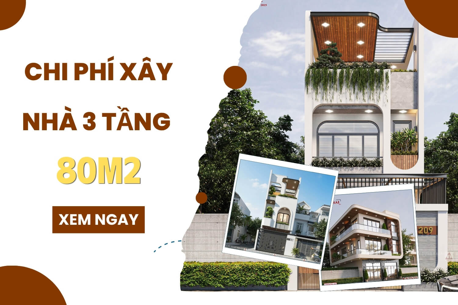 Giá xây nhà 3 tầng 80m2