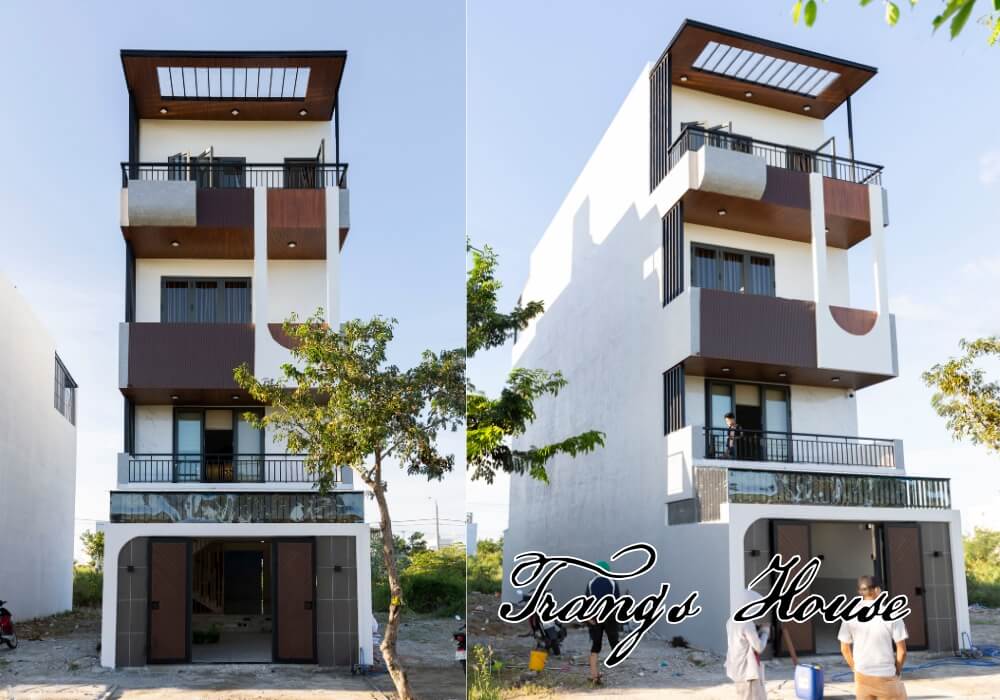 Hình ảnh thực tế ngôi nhà 4 tầng siêu cứng cáp giữa phố