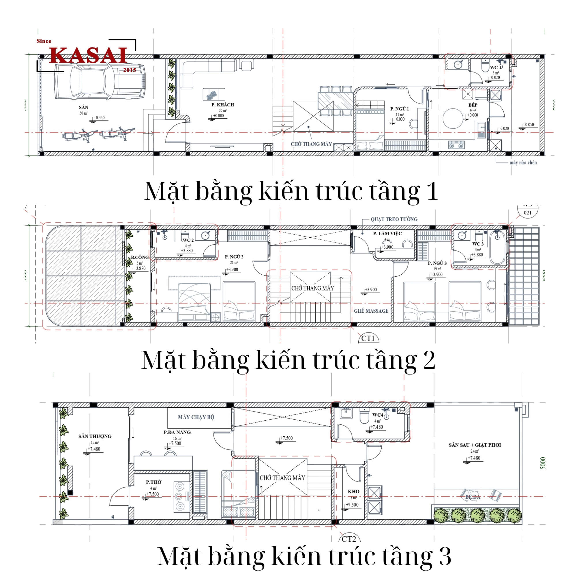 Mặt bằng nhà 5x25m đà nẵng