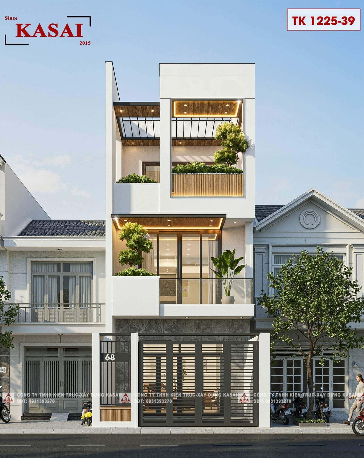 Nhà 3 tầng đẹp Đà Nẵng đơn giản