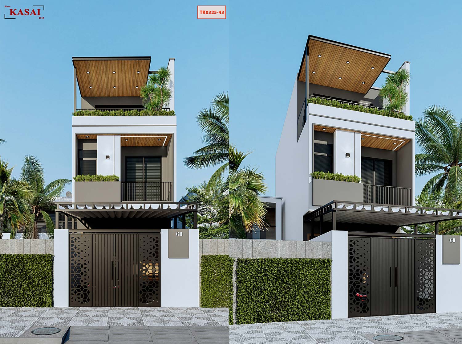 Nhà 3 tầng vuông