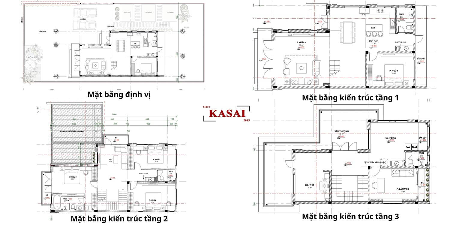 Biệt thự mặt tiền 15m đẹp