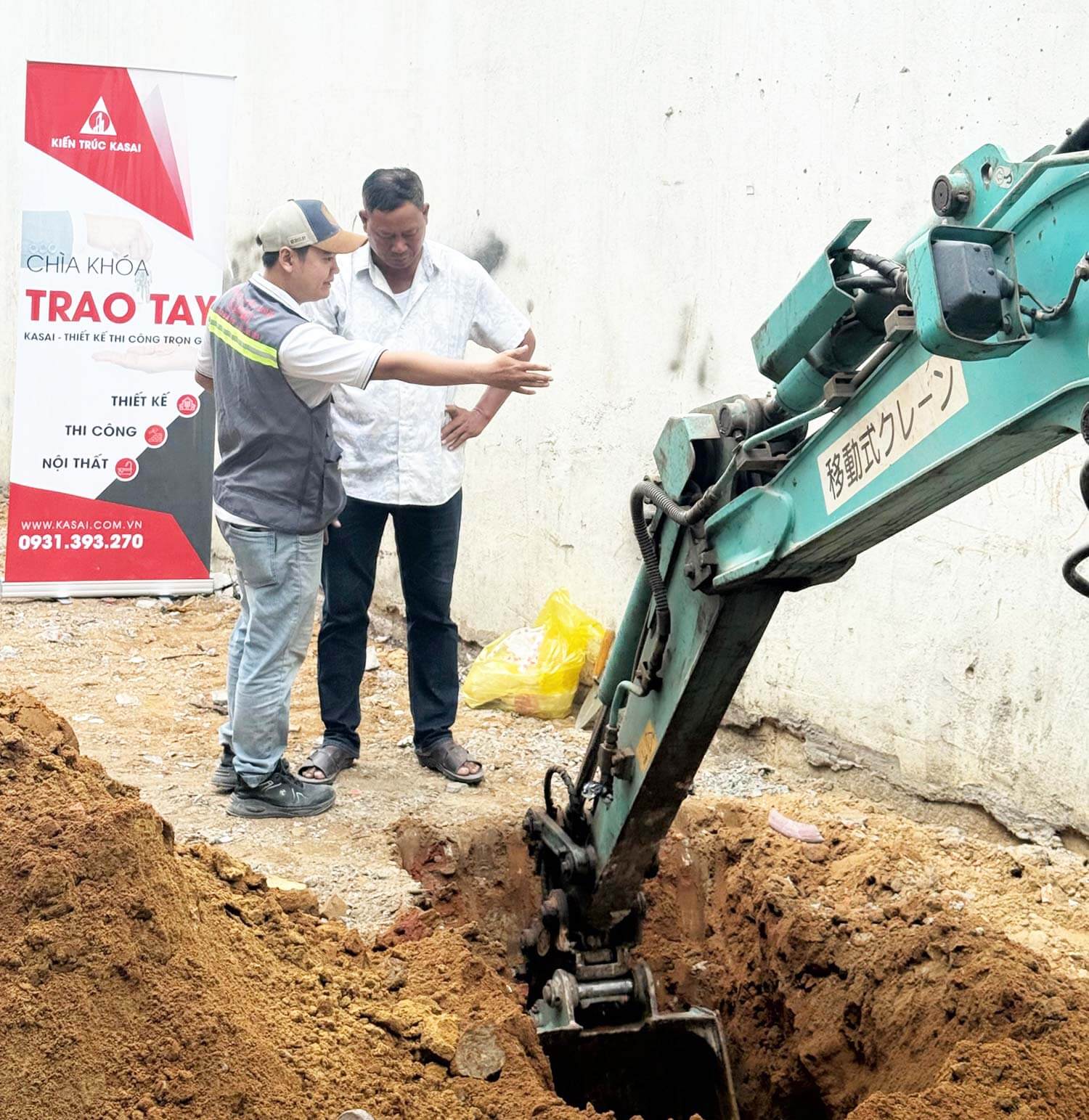 Cách đặt gạch móng nhà động thổ