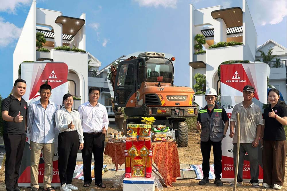 Động thổ nhà 3 tầng Tuấn’s House siêu hiện đại tại Đà Nẵng