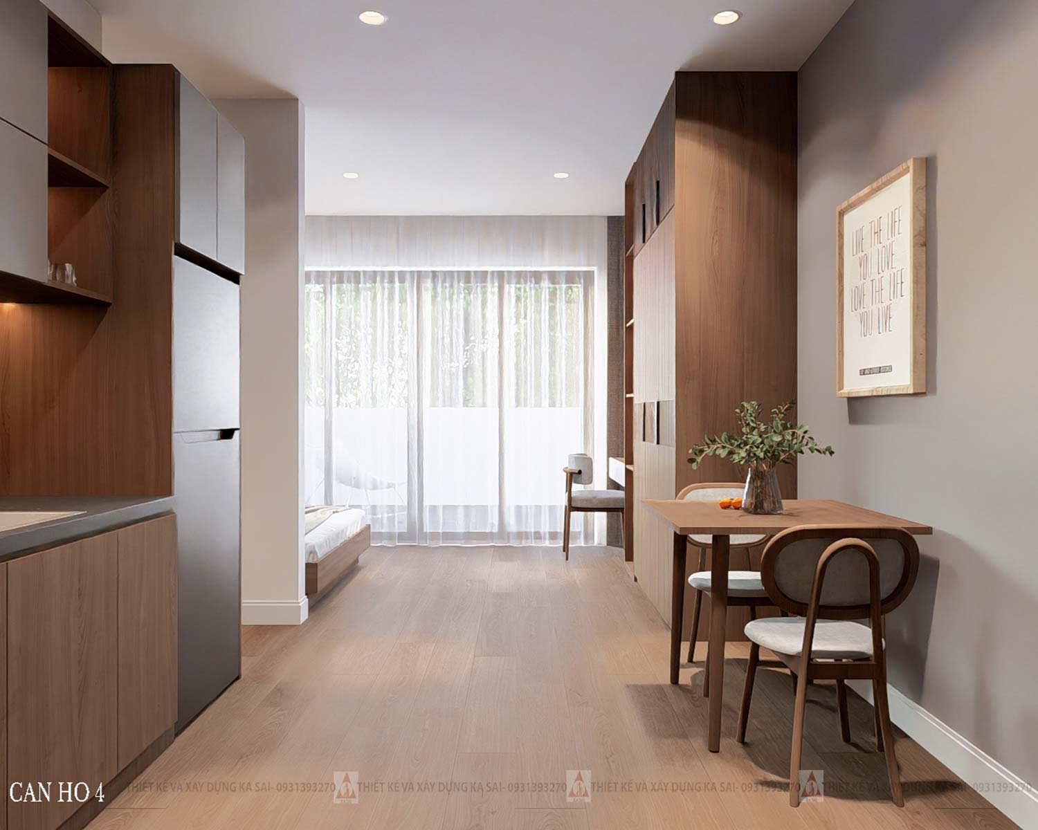 Mẫu căn hộ phố 6 tầng hiện đại