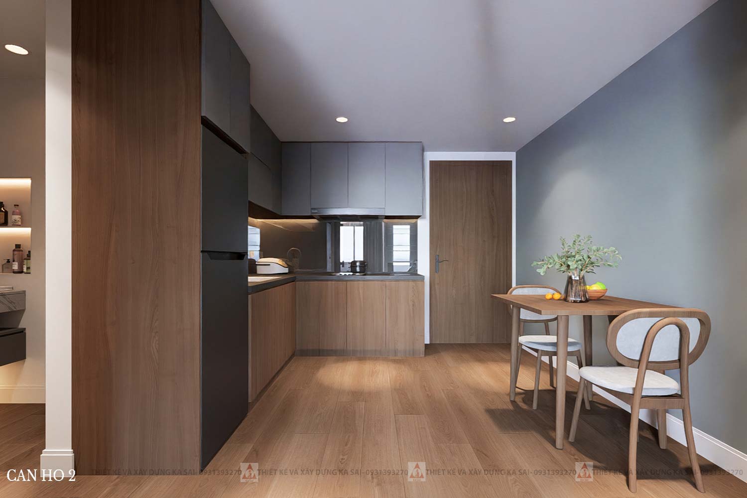 Mẫu căn hộ phố 6 tầng hiện đại