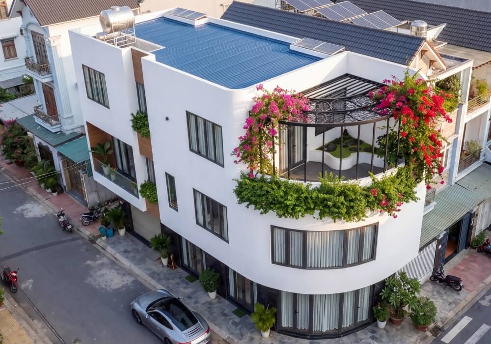 Mẫu nhà 3 tầng 2 mặt tiền hiện đại 6x20m siêu ấn tượng