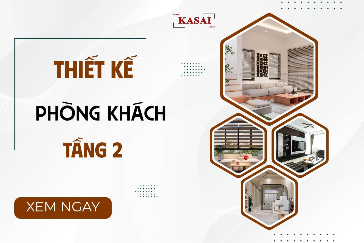 Thiết kế phòng khách tầng 2